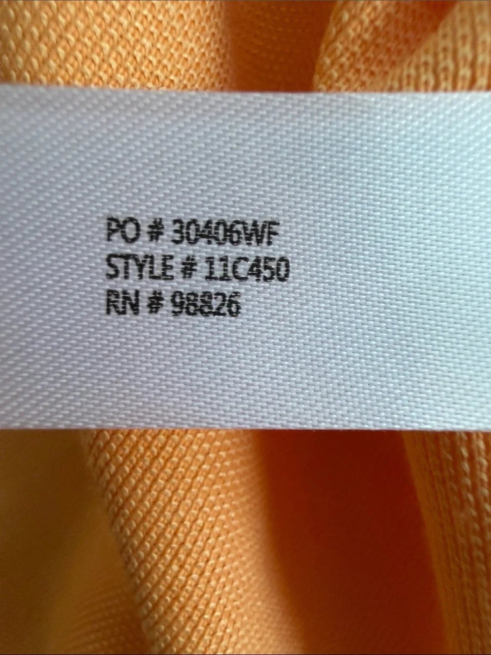 U.S. Polo Assn. Men’s Performance Pique Polo Shirt Peach Size M NWT